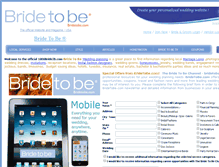 Tablet Screenshot of 1800bride2b.com